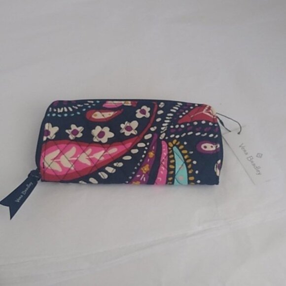 Vera Bradley Accordion Wallet, Painted Paisley - Picture 4 of 7